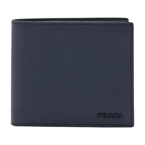 prada wallet mens blue black|Prada wallet outlet.